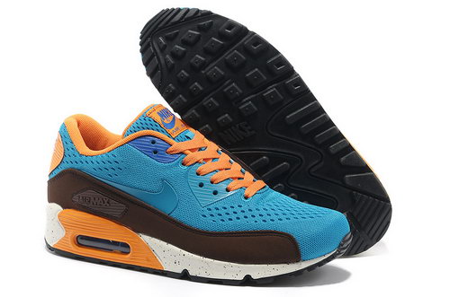 Nike Air Max 90 Prm Em Unisex Blue And Orange Sports Shoes Online Shop
